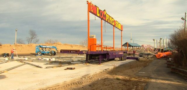 Construction begins on new Keansburg roller coaster to replace the 'Wild Cat' that was destroyed by Sandy